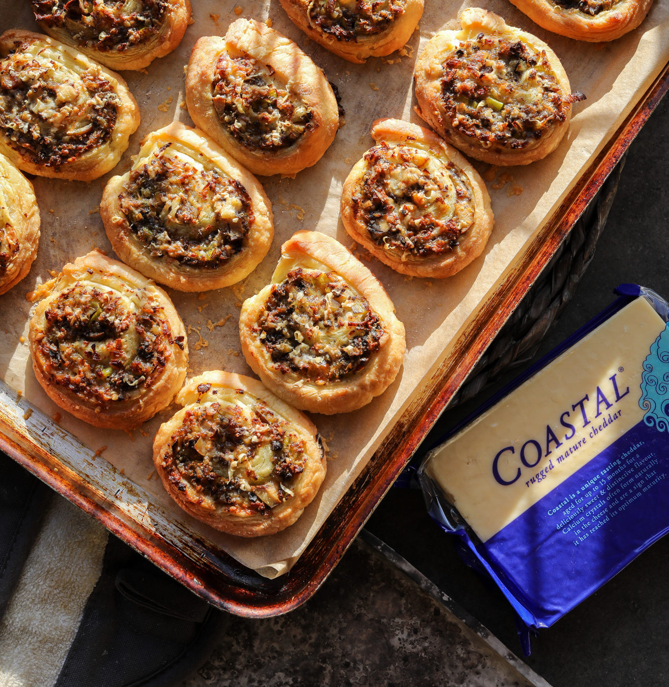 Coastal Cheddar, Haggis & Chestnut Pin Wheels