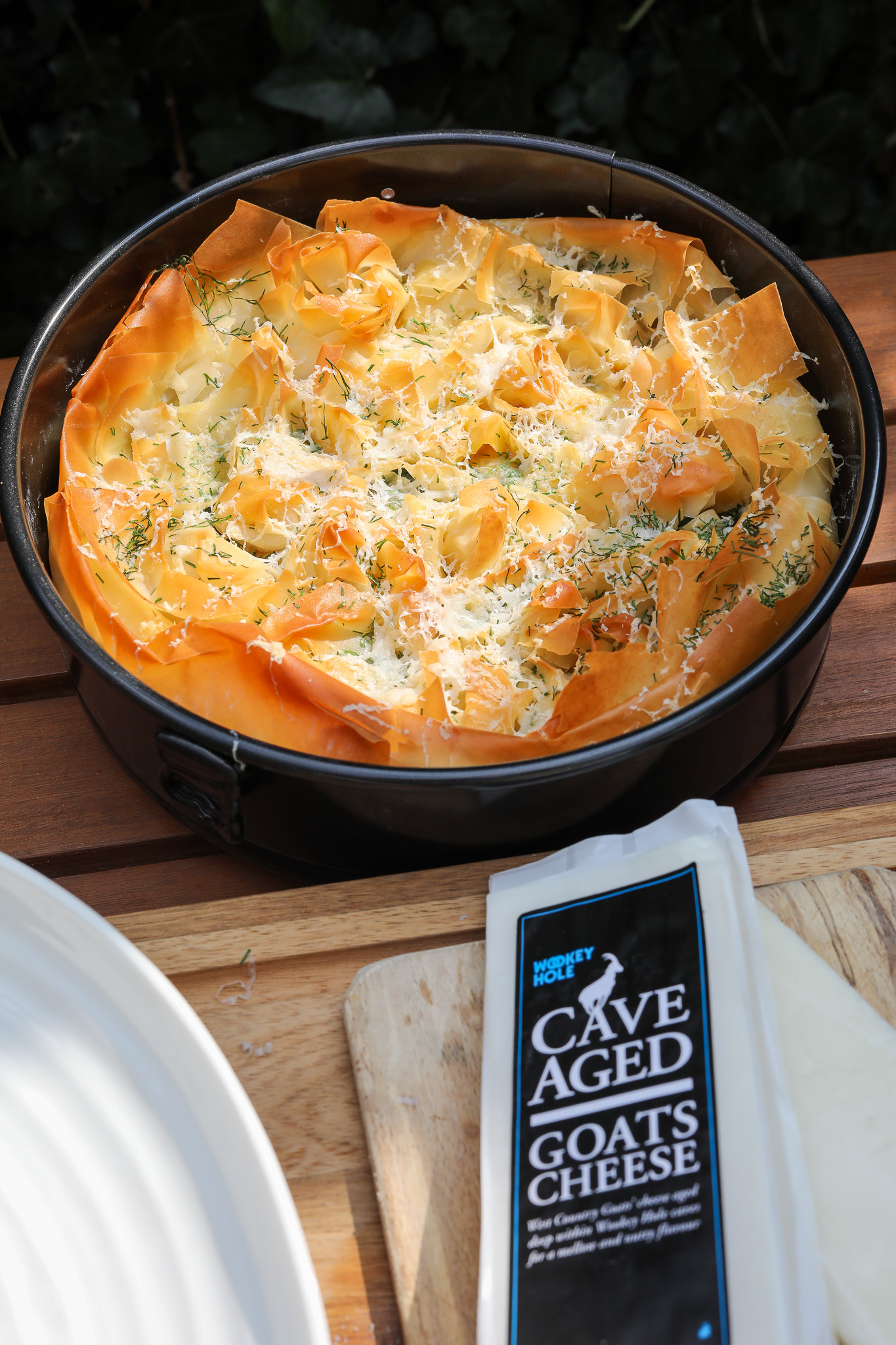 Cave Aged Goats Cheese & Spinach Tart