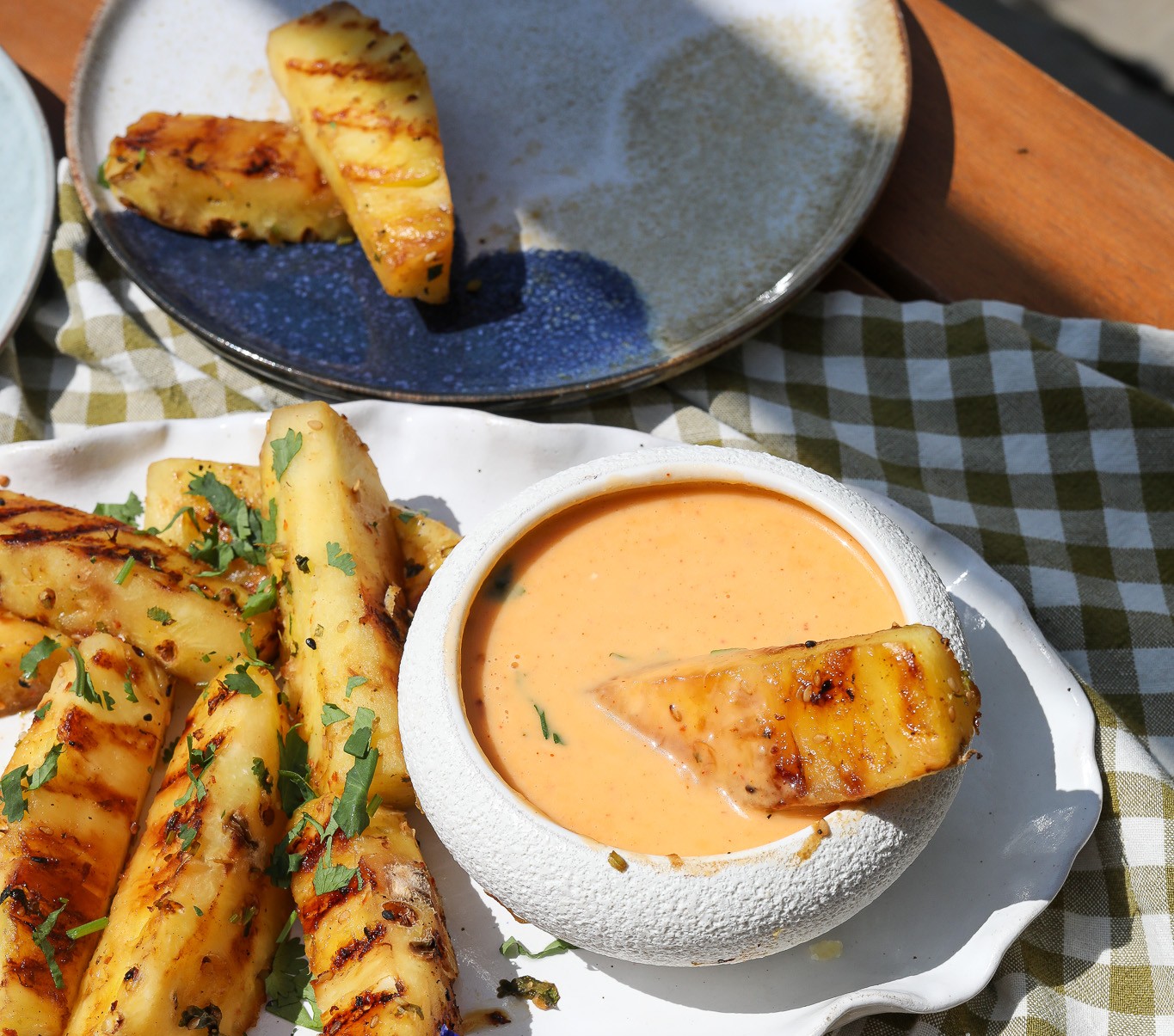 Spiced Coastal Dipping Sauce & Grilled Pineapple