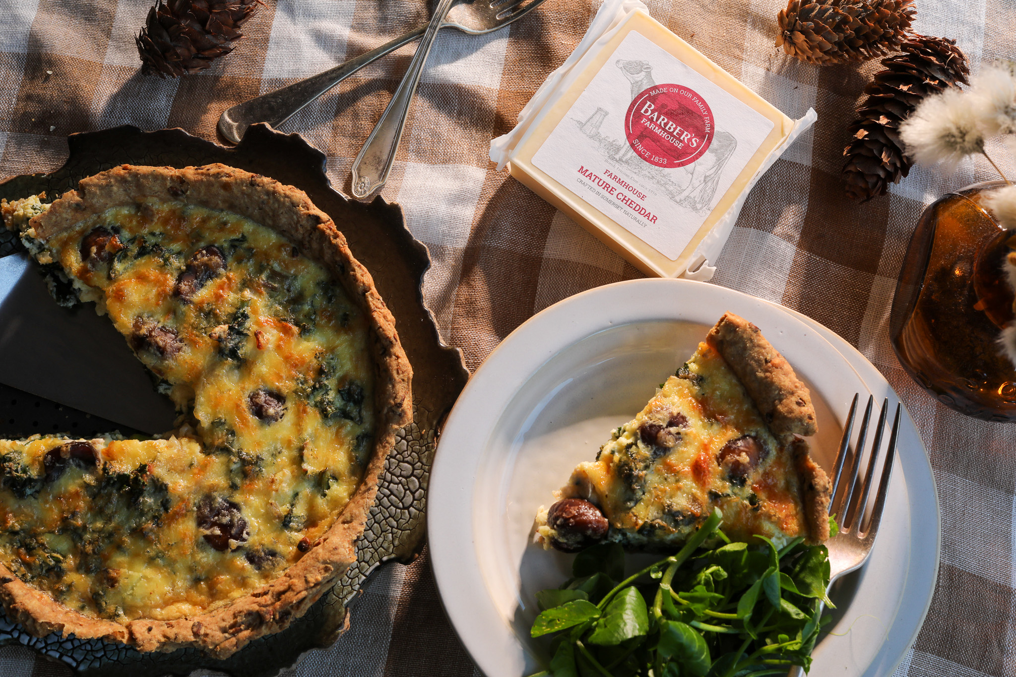 Mature Farmhouse Cheddar & Chestnut Tart